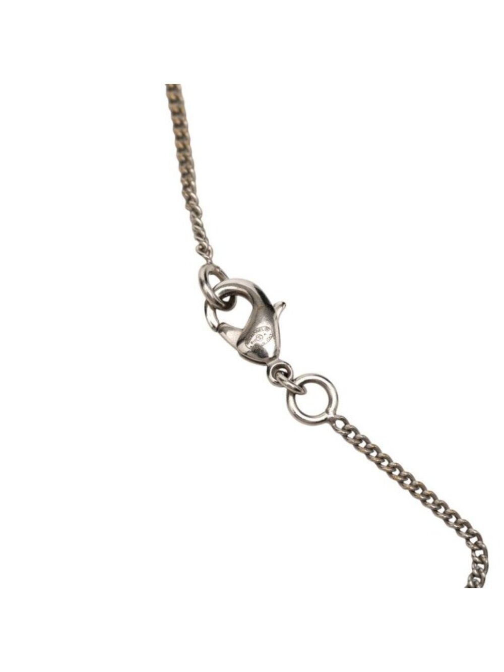 Chanel CC Logo Pendant Silver White Metal - Picture 4 of 6